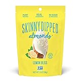SKINNYDIPPED Lemon Bliss Yogurt Covered Almonds, 3.5 oz Resealable Bag, 10 Count