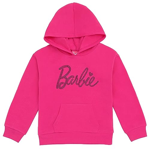 Barbie Toddler Girls Fleece Pullover Hoodie Pink 4T - image 1