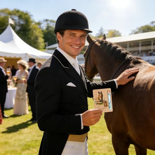 Geldgeschenk Pferd Aus Holz Für Reiterinnen Und Pferdefans, Kreatives Pferde Mädchen Geschenk Mit Holztafel Und Reagenzglas, Originelle Geschenkidee Zum Geburtstag, Weihnachten Oder Reitbeginn