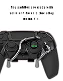 EXknight Leverback V2 PS5 Paddles, Mocowany Przycisk Tylni dla PS5 Controller | Pasuje do Joysticka Nasadki (Czarny)