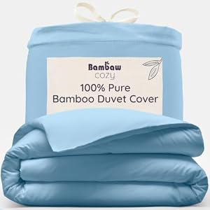 Lichtblauw Dekbedovertrek Dubbel | Bamboe Dekbedovertrek | Comfort Beddengoed | Anti-Allergie Dekbed Dubbel | Blauw Beddengoed Dubbe Dekbedsets | 200x200 | Bambaw