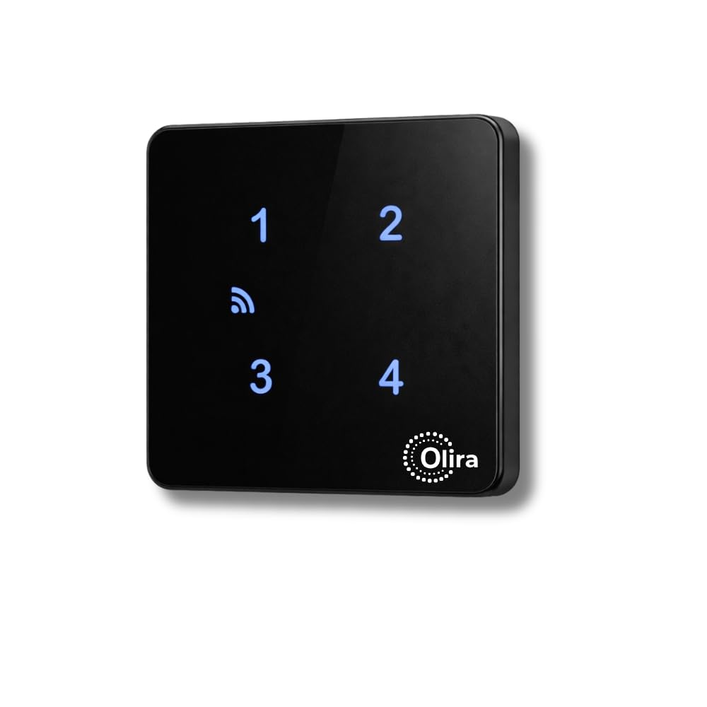 Olira Smart Touch Switch, 4 Light Load, Black,Pack of 2 | Wi-Fi Enabled,4 Light Load,Glass Finish Panel-image-42