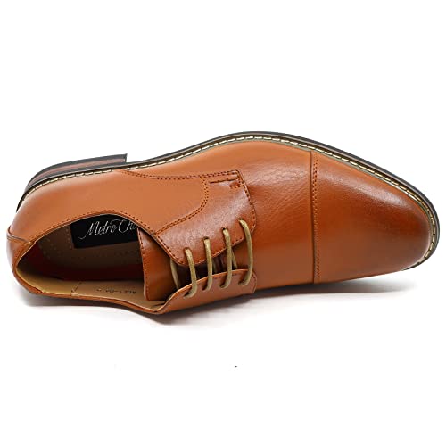 Metrocharm Alex-04 Men's Lace Up Cap Toe Oxford Dress Shoes3