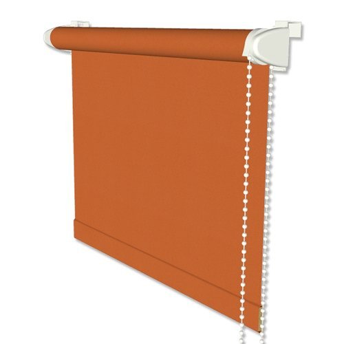 INTERDECO Verdunkelungsrollos/Thermo-Rollo Orange (Terracotta) BxH 98,5 x 175 cm Klemmfix Seitenzugrollo (ohne Bohren) mit Silberbeschichtung INTERDECO Verdunkelungsrollos/Thermo-Rollo Orange (Terracotta) BxH 98,5 x 175 cm Klemmfix Seitenzugrollo (ohne Bohren) mit Silberbeschichtung