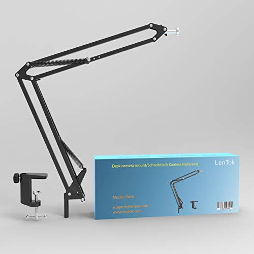 Overhead-Stativ für DSLR-Kameras, robuste Kamera-Schreibtischhalterung mit flexiblem Gelenkarm und Tischklemme für Canon… – Bild 8
