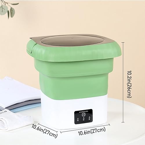 DELURA Portable Washing Machine, 9L, Mini Washer for Apartment, Laundry, Camping, RV, Travel, Foldable Washing Machine. (Color : A)