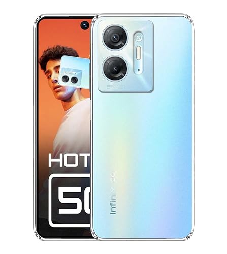 Image of COVERBLACK Rubber Back Cover for Infinix X6832 / HOT 30 5G - Transparent