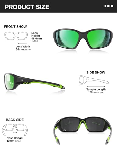 Image of BIRCEN Sport Polarized Sunglasses for Men - Women:UV Protection Shades for Fishing Driving Cycling Running