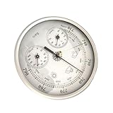 Barometer Thermometer Hygrometer Angler Wetterbegleiter 130-mm Messgerät Zur Überwachung Von Luftfeuchtigkeit Temperatur Und Druck Outdoor Wettermesser Für Angler