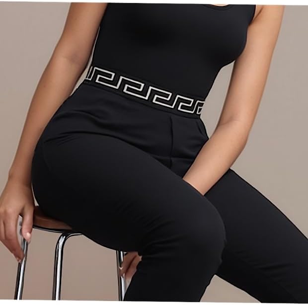 Women One-Piece Black Outfit Jumpsuits for Casual, Club, or Night out.