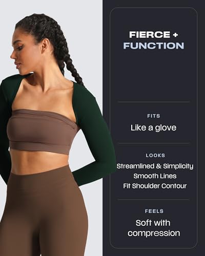 Image of Aoxjox Women's Lexi Lined Bolero Shrug | workout long sleeve,waist-defining cropped fit,open front cardigan,buttery soft fabric,layering,yoga,gym,daily wear