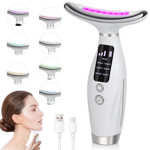 Necomi Multi-Function Neck & Face Massager with Heat & Color Modes