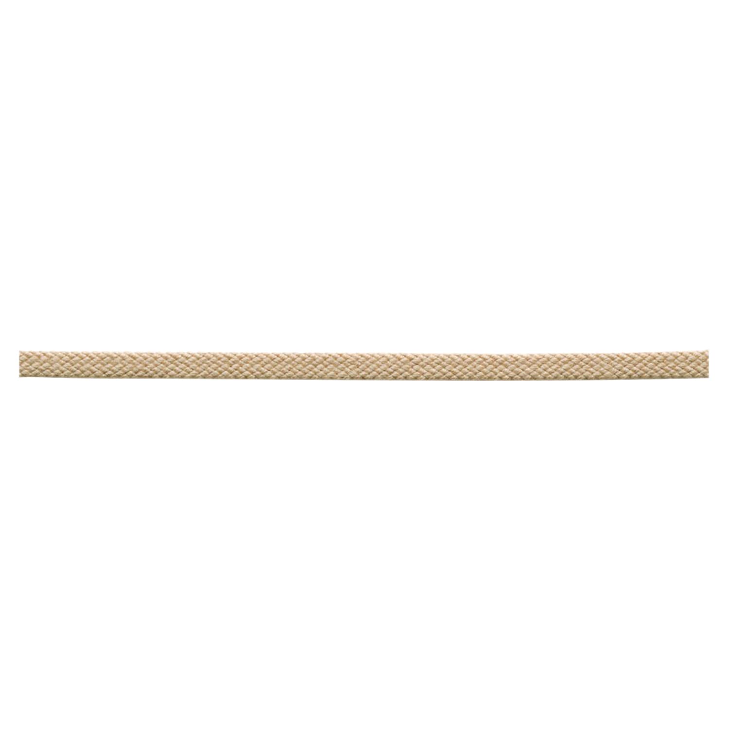 Cordon plat acrylique ruban de serrage beige sable code pierre