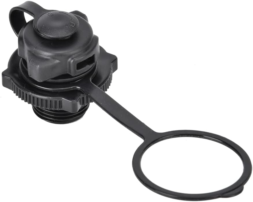 Dilwe Boat Air Valve Screw, Replacement Inflatable Fishing Boat Air Valve D Screw for 68345/68347/68349/68351 Black(Black D)