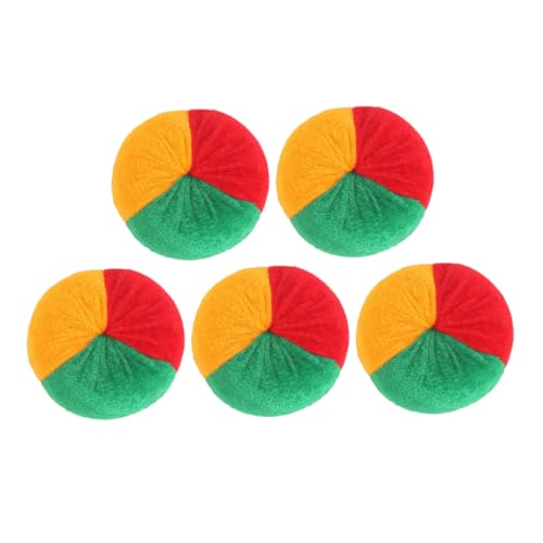 KOMBIUDA 5PCS Colorful Sandbag Toss Game Bags for Indoor Outdoor Fun Portable Learning for Parties and Carnivals Engaging Outdoor