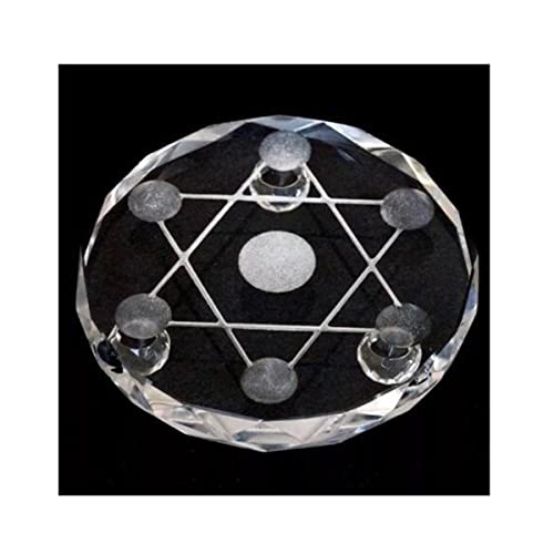 Soporte de Esfera Bola Cristal Cuarzo 7 Placas Estrella de 150mm 2