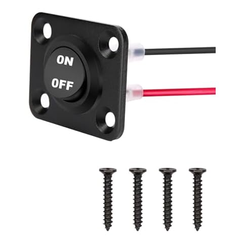 RUNCCI-YUN 12V Round Rocker Switch Panel Cover