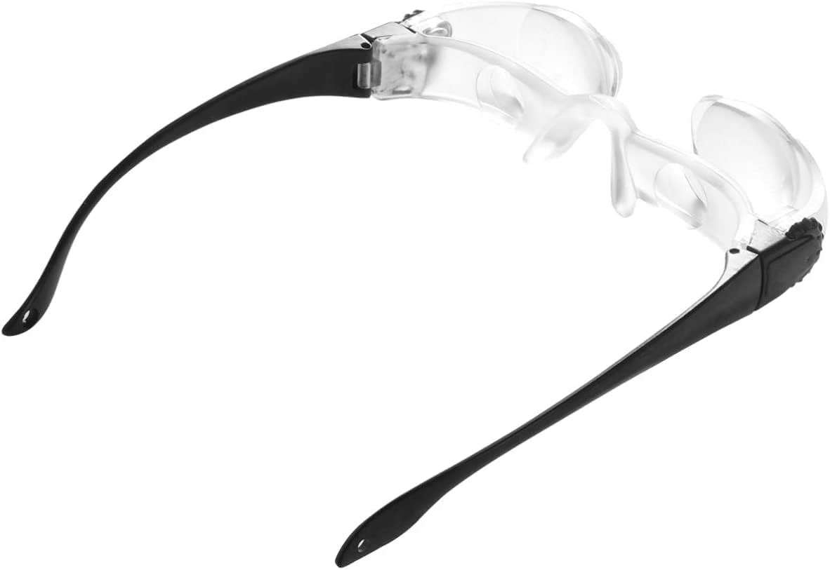 Huangguiyuanv Multicolor Magnifying Glasses,Anti-Glare Wearable Magnifier Glasses,For Presbyopia Seniors Watching Tv For Low Vision Reading