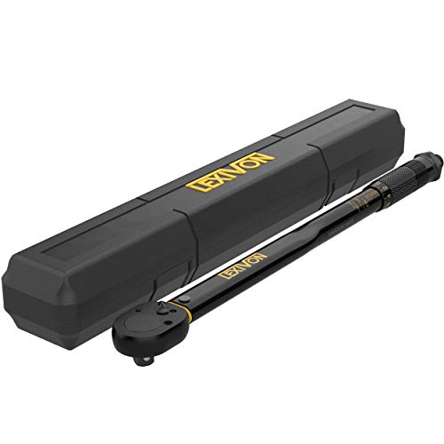 LEXIVON 1/2-Inch Drive Click Torque Wrench 10~150 Ft-Lb/13.6~203.5 Nm (LX-183)
