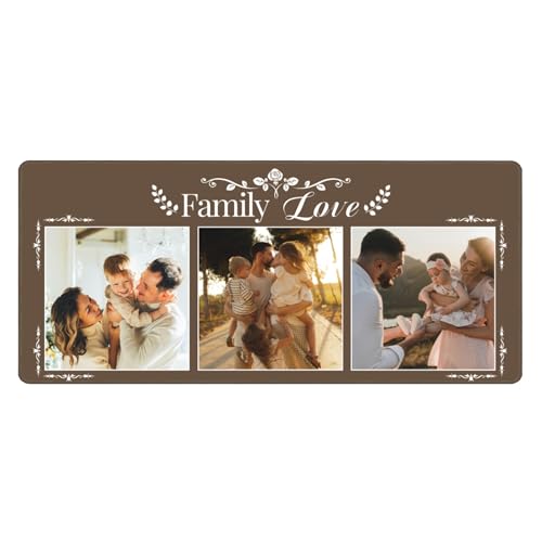 Image of Custom Large Desk Mat with Photo Text Personalized Picture Logo Non-Slip Game Computer Mouse Pad Customized Office Supplies (3 Photos)