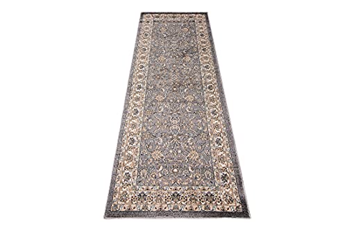 Carpeto Rugs Traditioneller Orientalischer Teppich mit Blumen - Kurzflor - Weich Teppich für Wohnzimmer, Schlafzimmer… – Bild 3