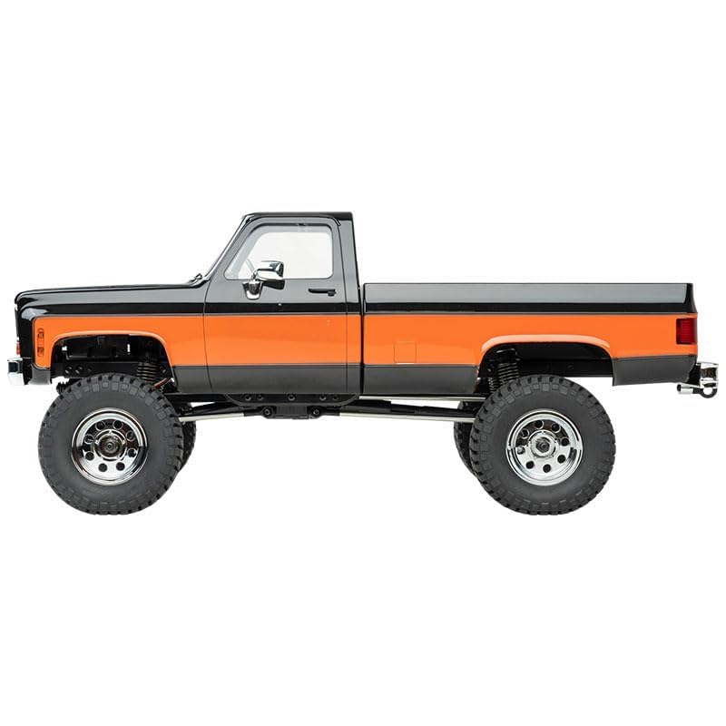 Image of FCX18S FMS 1 /18 Chevrolet K10 S RC Truck, Officially Licensed 4WD RC Crawler 2 Speeds Switch with LED Lights, Off-Road RC Model for Adults (Black)