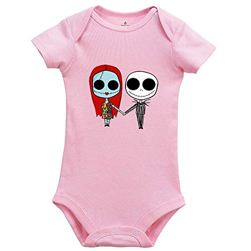 Image of Pumpkin King&Queen Baby Onesie Nightmare Before Christmas Infant Short Sleeve Bodysuit Long Slevee Rompers
