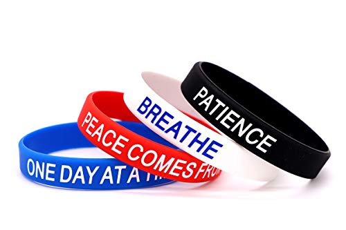 AVEC-JOIE-Inspirational-Silicone-Bracelets-Rubber-Bands-Wristbands-with-Motivational-Saying-in-Unisex-Adult-Size-Wrist-Band-Gift-for-Teens-Men-Women