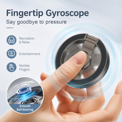 Image of ZORBES 2 in 1 Fidget Swirl Phone Holder Grip Dual Sided Magnet Rings
