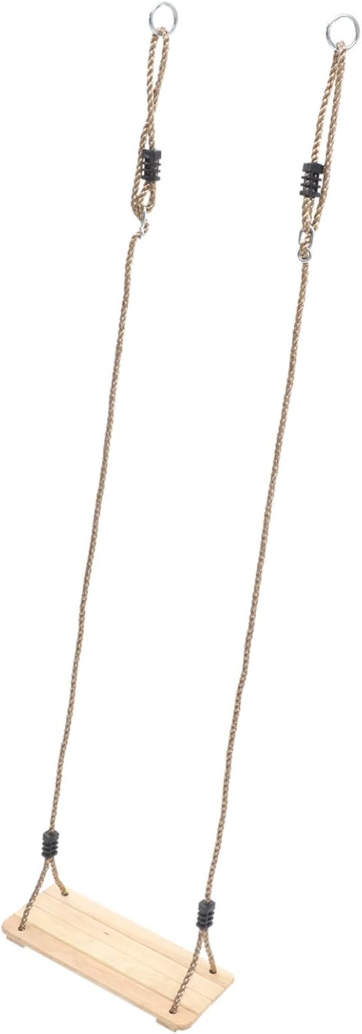 Milisten Wooden Hanging Swing for Outdoor Swing for Garden Park Indoor Play Fun Entertainment for Boys