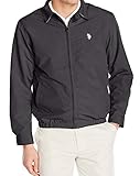 U.S. Polo Assn.. Men's Small Logo Golf Jacket, Black, X-Large