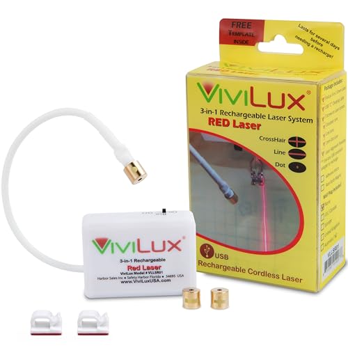 ViviLux 3 in 1 Red Laser Guide for Sewing Machine...