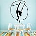 BKDPW Gymnastique Sportive Dames Vinyle Cuisine Stickers Muraux Papier Peint Chambre d'enfants Décoration Naturelle Vinyle Stickers Muraux 30X37Cm