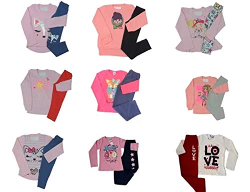 Kit 4 Conjunto Moleton De Inverno Feminino Meia Estação Tamanho:4