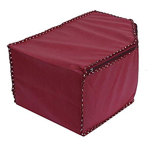 Image of Kuber Industries Non-Woven Blouse Cover Bag|Cloth Organizer|Clothes Bags For Storage Clothes|Pack Of 3 (Maroon)