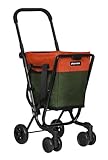 Playmarket Easy Go Carro de la Compra Plegable con Bolsa extraíble (Olive - Orange)