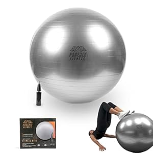 Phoenix Fitness Anti-Burst Fit Ball – Oefening Fitnessbal met handpomp, kan worden gebruikt als geboortebal…