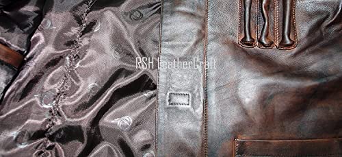 Harrison Ford Distressed Brown Slim Fit Leather Jacket4
