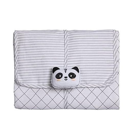 Trocador Porta Fraldas Portátil Papi Friends para Bebê 66cm X 40cm Contém 01 Un