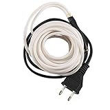 Das Kabel kann angeschlossen bleiben, solange es nicht um ein Rohr gewickelt ist