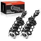 A-Premium Front Complete Struts Compatible with Mazda 2 2011-2014 - 2x Replacement Suspension Shock Absorber with Coil Spring Assembly