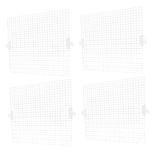 CORHAD 8個 水槽 板 インキュベータ 蓋 水族館 装飾 フィルター 池 紫外線 魚 分離板 分離プレート スプライス格子板 水槽仕切り板 水槽セパレーター 塩ビ Transparent