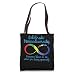 Autism Infinity Neurodiversity No cure for being Yourself Tote Bag