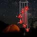 Cardinal Wind Chimes, Red Cardinal Bird Solar Windchimes Outdoor, Red Bird Garden Decor, Sympathy Wind Chimes,Memorial Gift,Mothers Day for Grandma,Sister Gifts for Women,Friend Birthday Gift