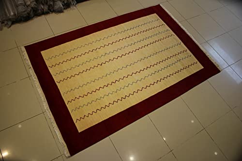 Rugstc 5'11 X 8'9 Gabbeh Area Rug Made Using Vegetable Dyes With Wool Pile - Gabbeh Design | 100% Original Hand-Knotted Multicolored | A 6X9 Rectangular Double Knot Rug #TOP2