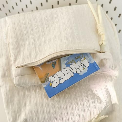 Sac à dos décontracté blanc idéal pour le lycée et les sorties - 4