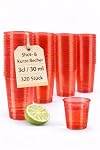 buxmed – buxmed 320 Stück Partybecher, Partyzubehör Geburtstag & Deko