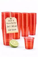buxmed – buxmed 320 Stück Partybecher, Partyzubehör Geburtstag & Deko