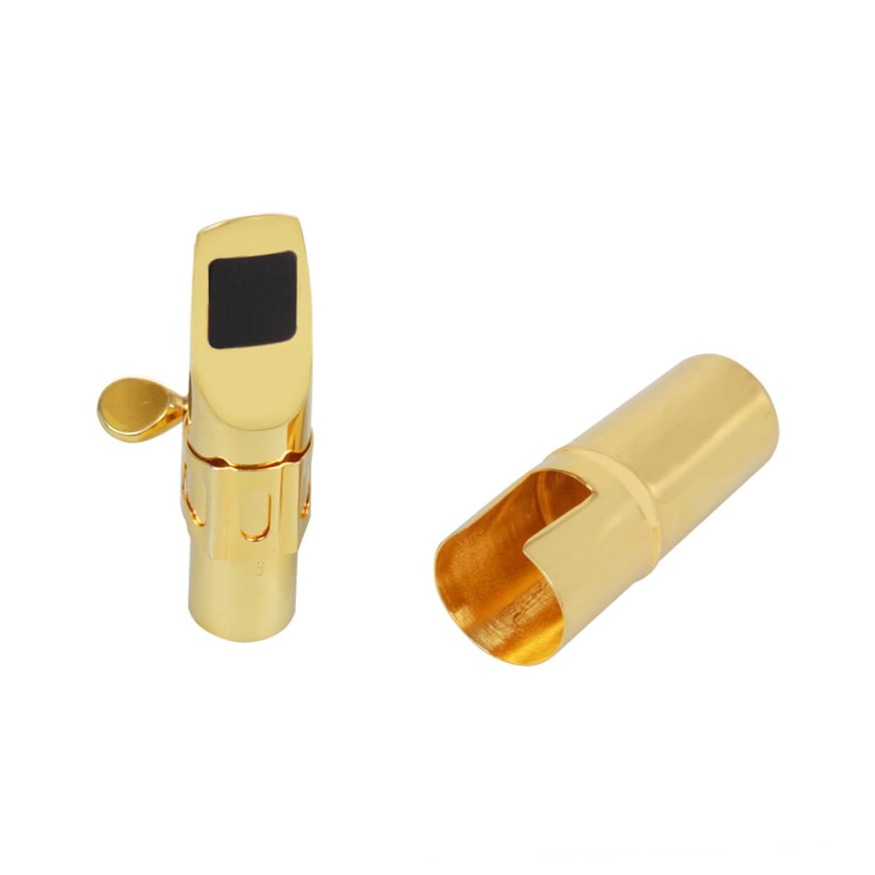 Gatuida Sax Soprano Testa Metallo Oro per Accessori Sax Suono Nitido e Comfort Ottimale