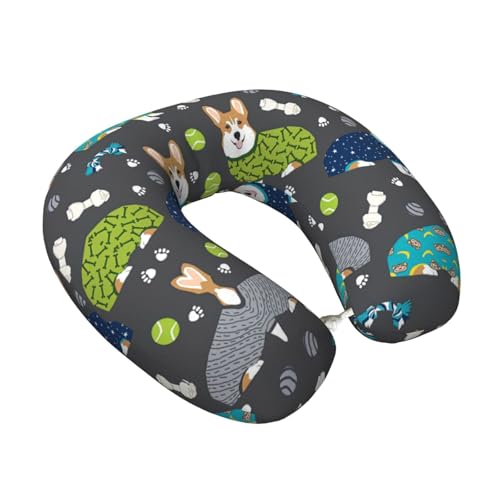 Almohada de Poliester para Cuello Tamaño Único Negra miniatura 2